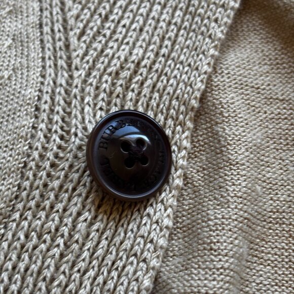 Burberry Black Label Men’s Beige Knit Cardigan - Size M - Picture 11 of 12
